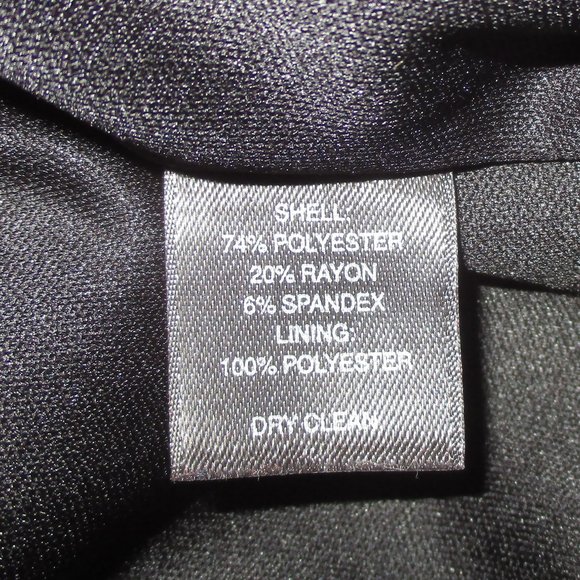 WHBM Black Sleeveless Cowl Neck Sheath Dress Size 8 - Picture 6 of 7